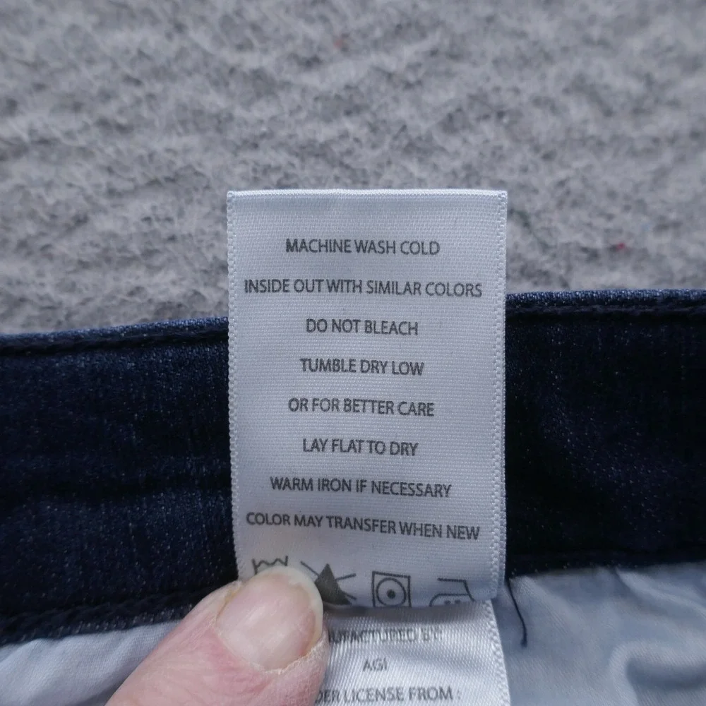Nicole Miller New York Tribeca Mid Rise Skinny Jeans Dark Wash Blue Size 8